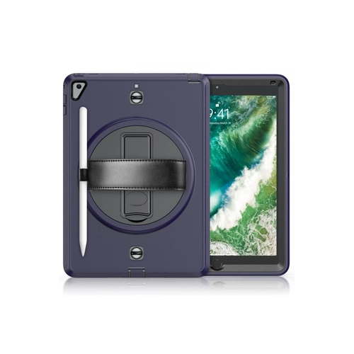 Newface iPad 5 Air 9.7 Klf Strap-C Otterbox Tablet Kapak - Lacivert