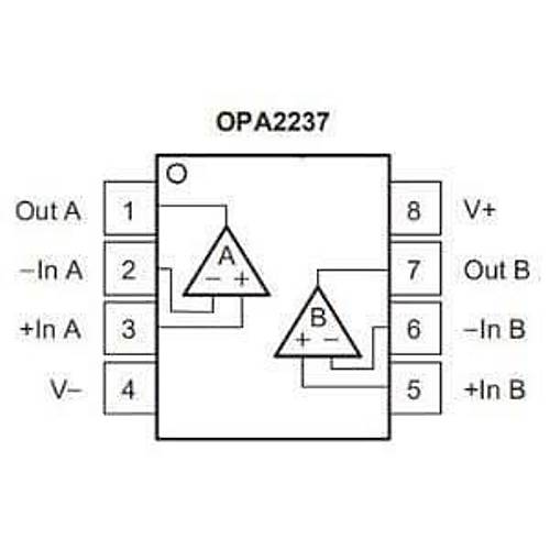 OPA2237UA SOIC-8 Operasyonel Amplifikatr