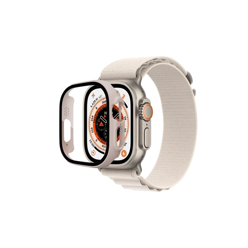 Newface Apple Watch Ultra 49mm Desert Caml Kasa Ekran Koruyucu - Metalik Gold