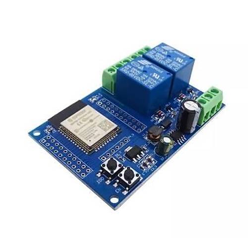ESP32-WROOM-32E 2 Kanal Rle Modl