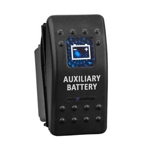 ON-OFF Mavi Ikl Anahtar 5-Pin 12V-24V - Auxillary Battery