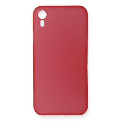 Newface iPhone XR Klf PP Ultra nce Kapak - Krmz