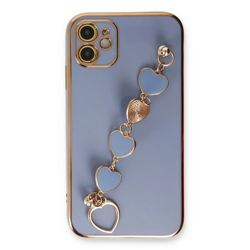 Newface iPhone 12 Kılıf Esila Silikon - Gri