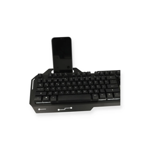 Konfulon V1 RGB Ikl Metal Yzey Trke Q Kablolu Gaming Klavye