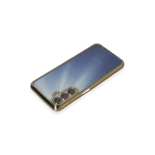 Newface Samsung Galaxy M34 5G Klf Razer Lensli Silikon - Gold