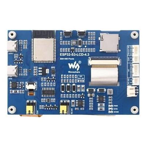 ESP32-S3 4.3 Inch 800x480 Kapasitif Dokunmatik Ekran Gelitirme Kart