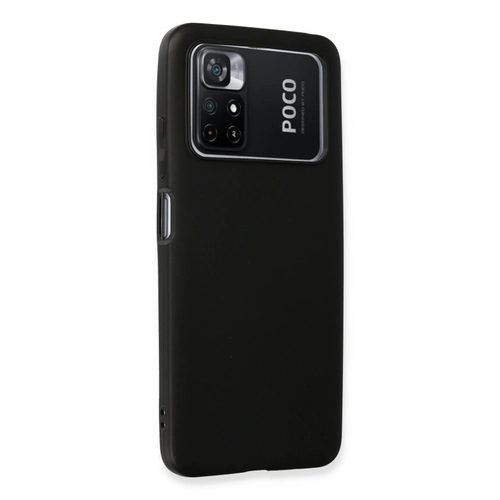 Newface Xiaomi Poco M4 Pro 4G Kılıf First Silikon - Siyah