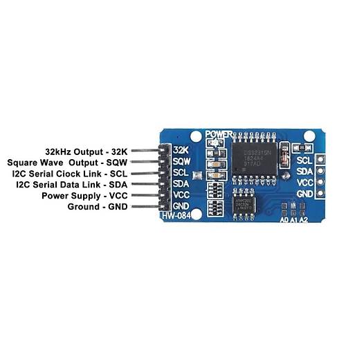 Arduino DS3231 Hassas RTC ve 24C32 Hafza Modl