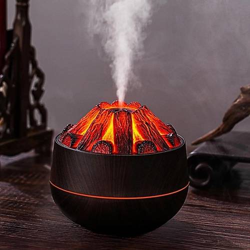 Divex Kmr Atei Grnml Hava NemlendiriciCharcoal Fire HumidifierSiyah H-55