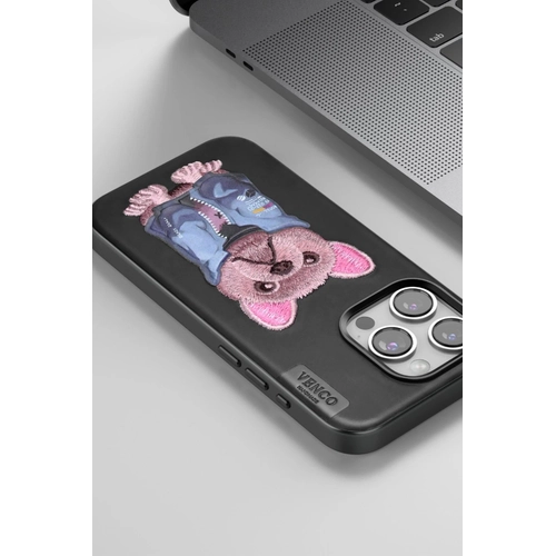 Venco iPhone 11 Cute Desenli Kapak - Koyu Kahve