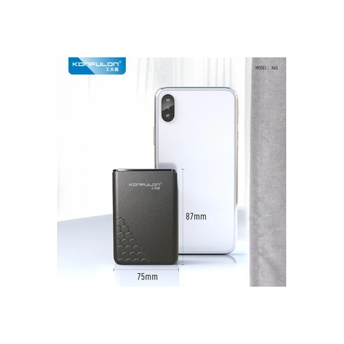 Konfulon A6Q 22.5W Usb 3.0 ve 20W Type-C kl 10.000 mAh PD Powerbank - Siyah