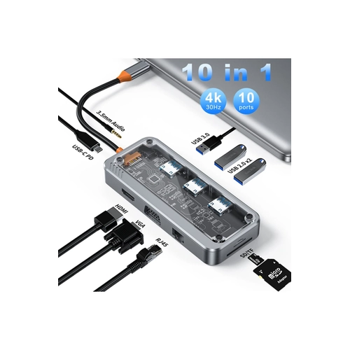 Newface Dntrc 10in1 Hub SW10V - Gri