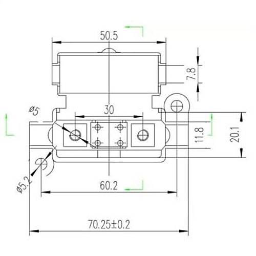 ANS Tekli Midi Sigorta Kutusu - 60A Sigortal