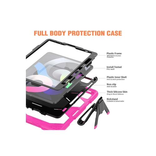 Newface iPad Pro 11 (2020) Klf Griffin Tablet Kapak - Pembe