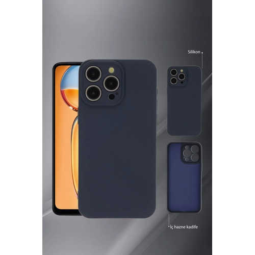 Newface Vivo Y36 Klf Nano ii Kadife Silikon - Mavi