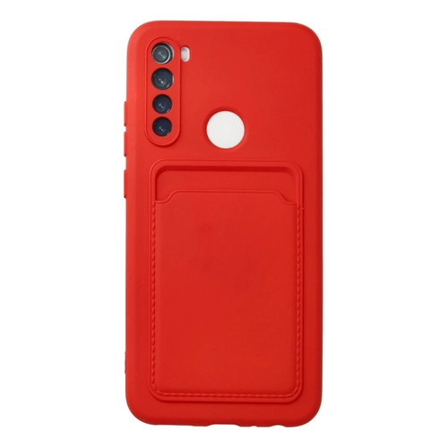 Newface Xiaomi Redmi Note 8 Klf Kelvin Kartvizitli Silikon - Krmz