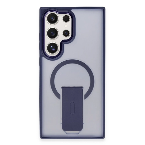Newface Samsung Galaxy S24 Ultra Tork Magsafe Standl Kapak - Lacivert