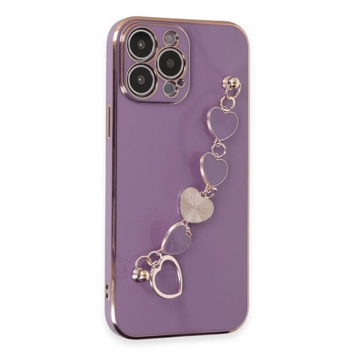 Newface iPhone 14 Pro Kılıf Esila Silikon - Mor