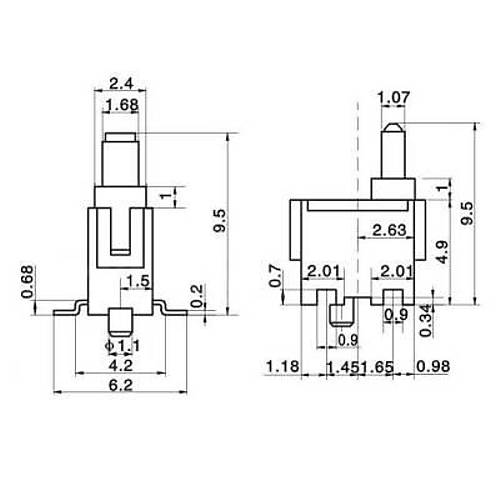 KFC-W-07A Micro Switch NO 2-Pin