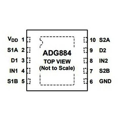 ADG884BRMZ MSOP-10 Smd Switch Entegresi