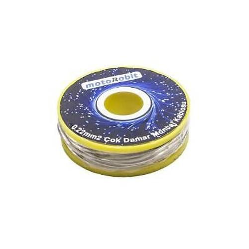 0.22 mm2 Gri ok Damar Montaj Kablosu - 10 Metre