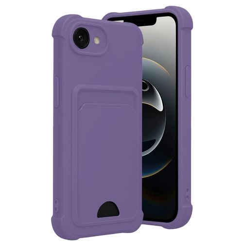 Newface Apple iPhone 16E Kelvin Kartvizitli Silikon - Lila