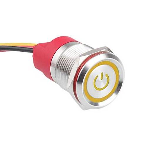 WD19T-P1-EC 19mm Dokunmatik Touch Metal Buton - Sar
