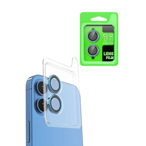 Newface iPhone 16 Plus Raze Metal Kamera Lens - Lacivert