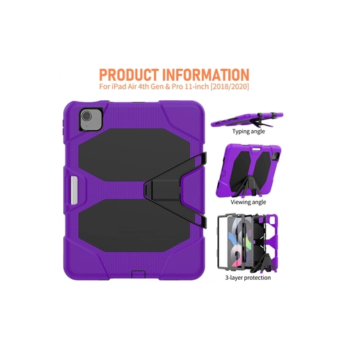 Newface iPad Pro 11 (2020) Klf Griffin Tablet Kapak - Mor
