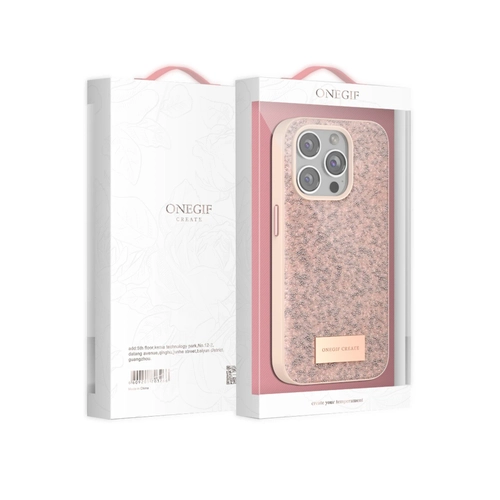 Onegif iPhone 15 Pro Max Bright Simli Kapak - Siyah