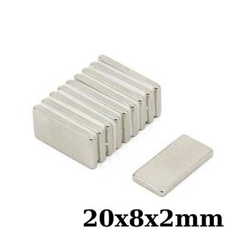 20x8x2mm Neodyum Gl Mknats - Neodim Magnet