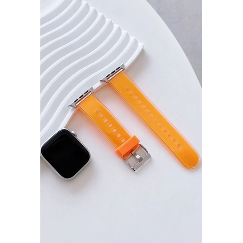 Movenchy Watch 38mm Jelly Silikon Kordon - Turuncu