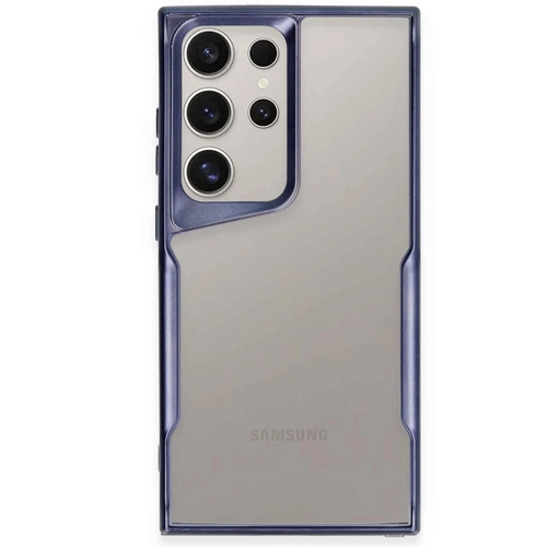 Newface Samsung Galaxy S24 Ultra Klf Boyi Silikon Kapak - Lacivert
