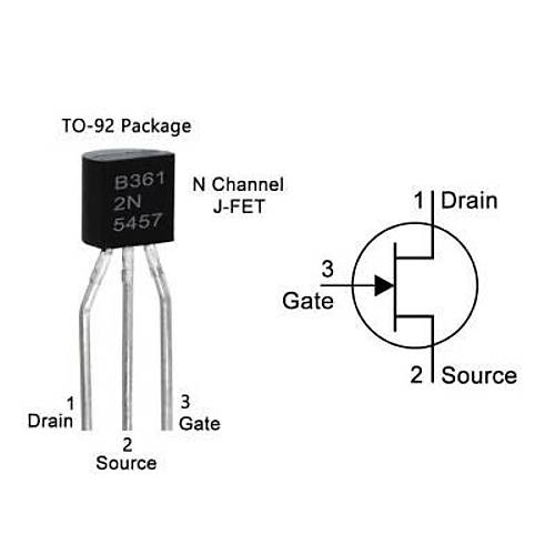 2N5457 - TO92 JFET Transistör