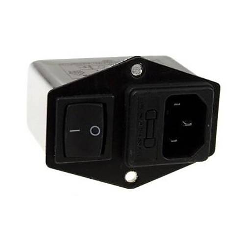 DL-3DZ2KR EMI Filtre 3A Anahtarl Erkek Power Soketi - Sigorta Yuval