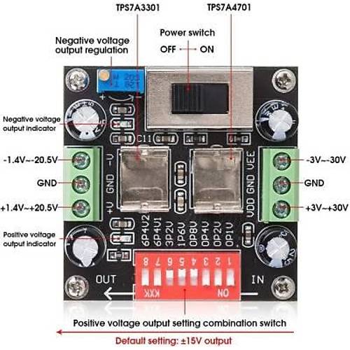 TPS7A3301 TPS7A4701 Ayarlanabilir Lineer Regleli G Kayna Modl