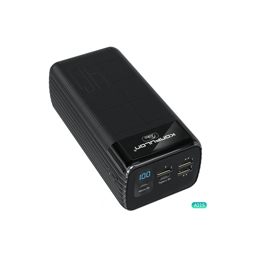 Konfulon A21S Led Ikl Powerbank 40.000 mAh - Siyah