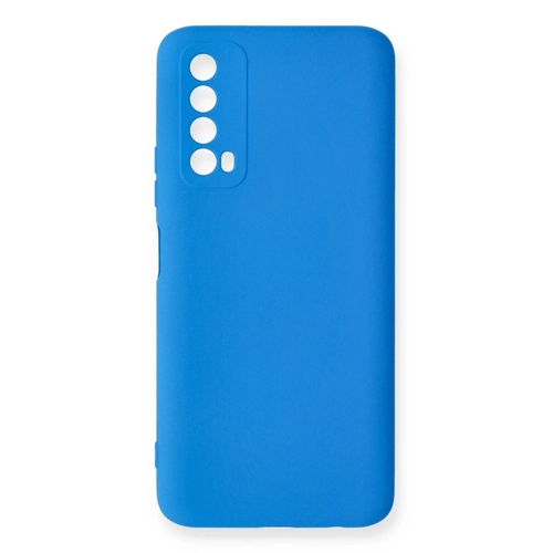 Newface Huawei P Smart 2021 Klf Nano ii Kadife Silikon - Mavi