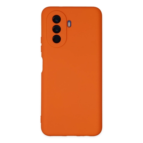 Newface Huawei Nova Y70 Klf Nano ii Kadife Silikon - Turuncu
