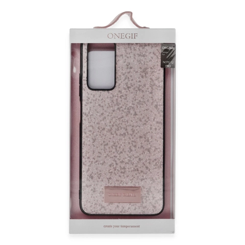 Onegif Xiaomi Redmi Note 12 Pro 4G Bright Simli Kapak - Pembe