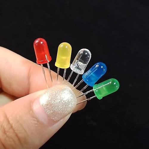 3mm Led Beyaz Diyot Diffused 1 Adet