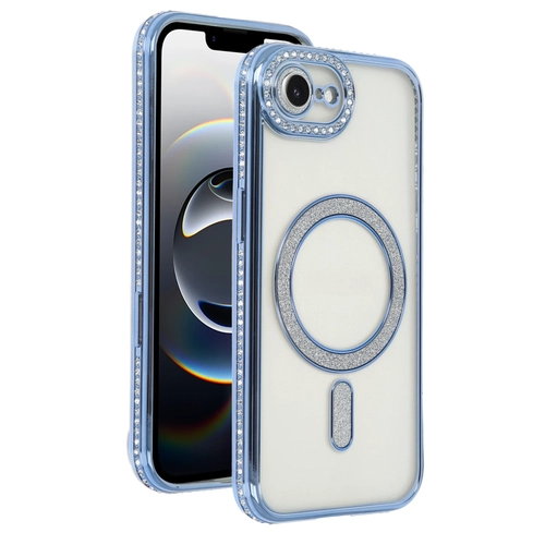 Newface Apple iPhone 16E Joke Simli Magneticsafe Klf - Mavi