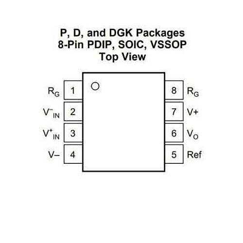 INA126UA SOIC-8 Enstrmantasyon Ykselteci Entegresi