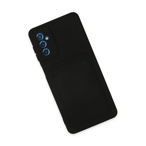 Newface Samsung Galaxy M52 5G Klf Kelvin Kartvizitli Silikon - Siyah