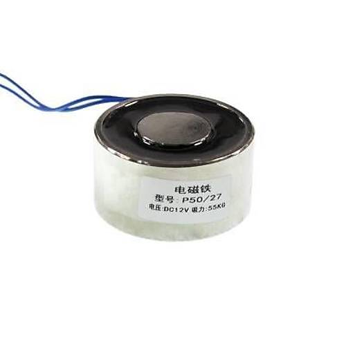 P50/27 12V Elektromknats - 50kg Elektro Manyetik Tutucu