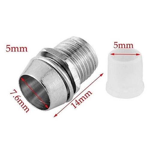 IC-224 Led Soketi 5mm Metal