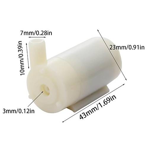 USB Girili Mini Dalg Su Pompas 5V Akvaryum Pompas Yatay