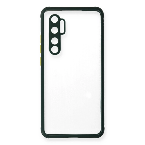 Newface Xiaomi Mi Note 10 Lite Klf Miami effaf Silikon - Koyu Yeil