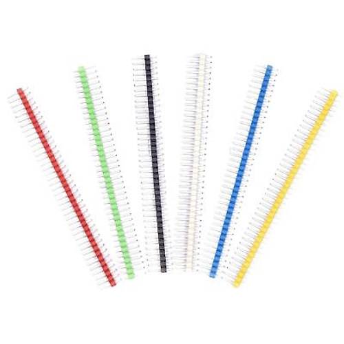 1x40 Erkek Header 40 Pin 2.54mm 180 Derece - Yeil