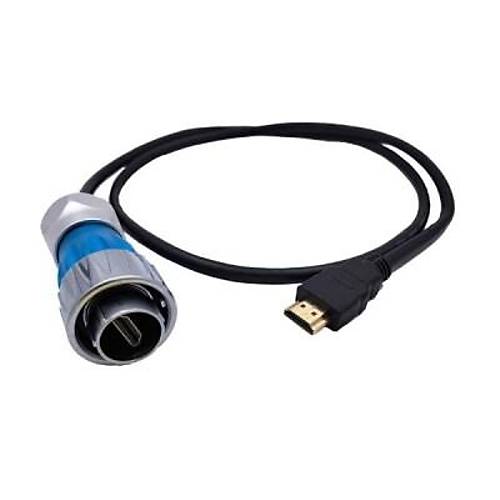 DH24-HDMI-MP-MP-1M-001 Su Geirmez HDMI Erkek Konnektr - 1M Kablo